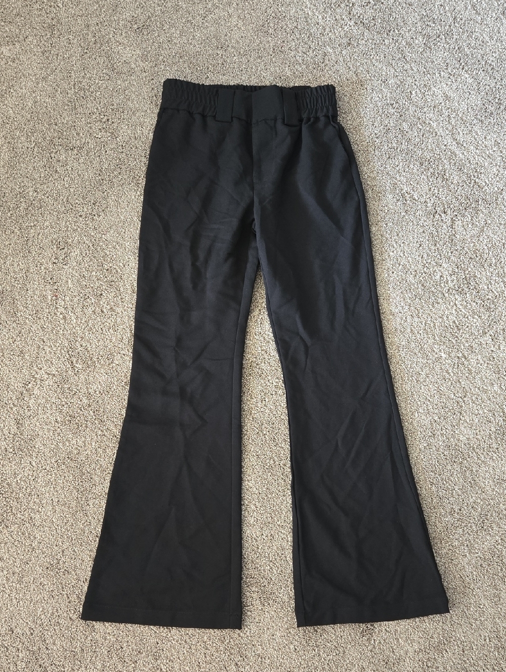 Orttu Men's Black Flared Dress Pants Size XS